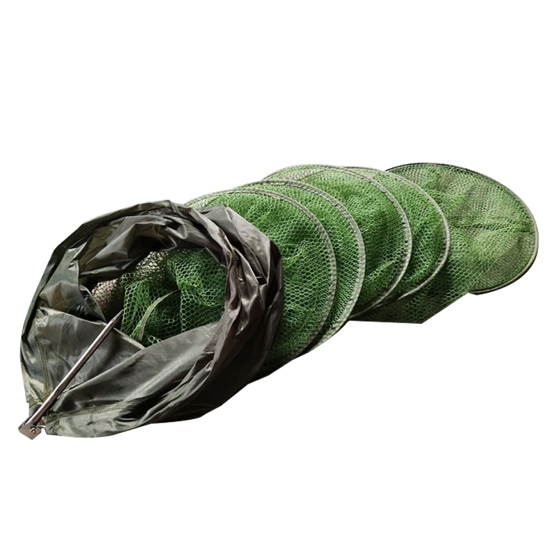 Fishing Equipment For Beginners - Folding Fishing Net Tackle Aluminum Ring