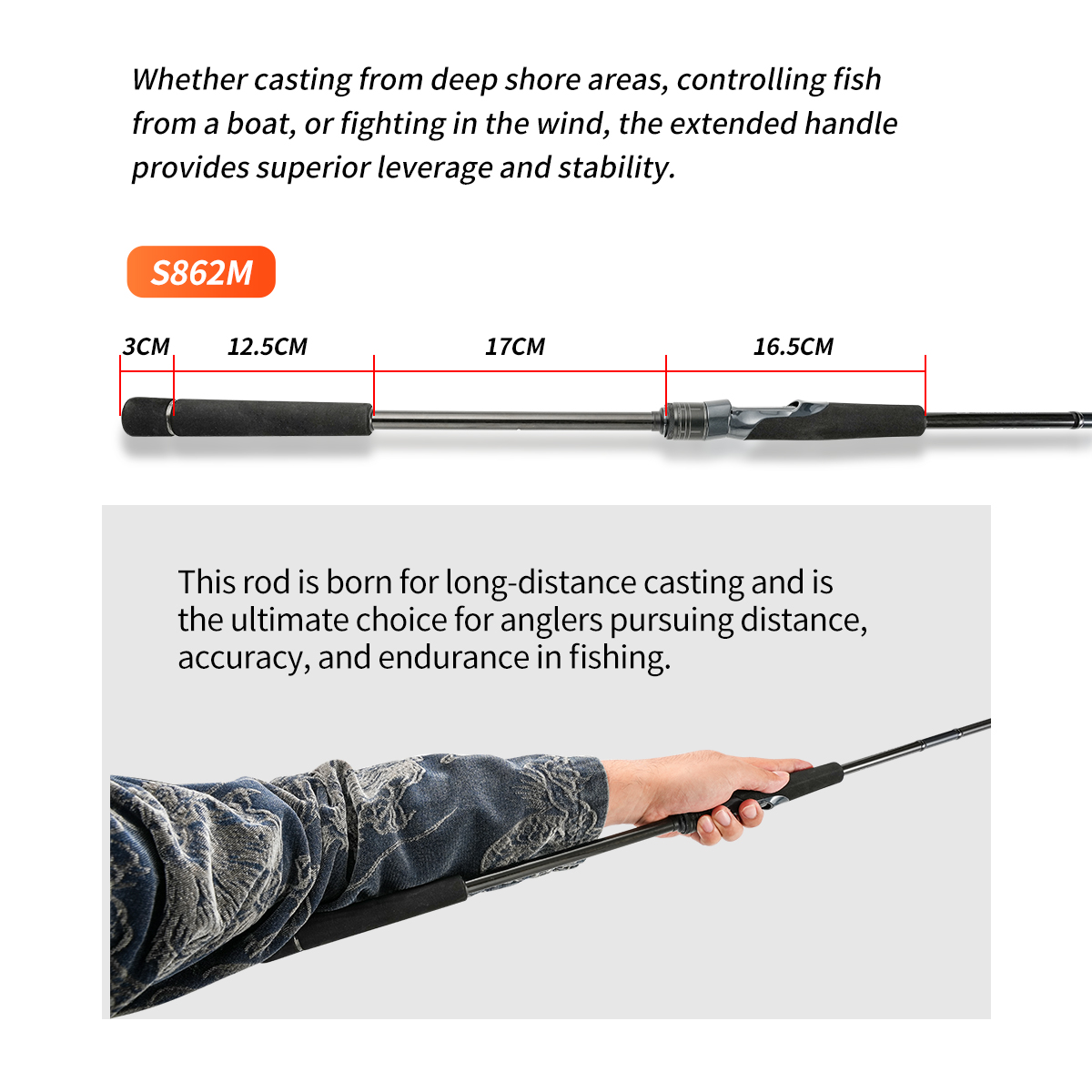 Johncoo long casting Fishing r - Surf Fishing Equipment recension och pris