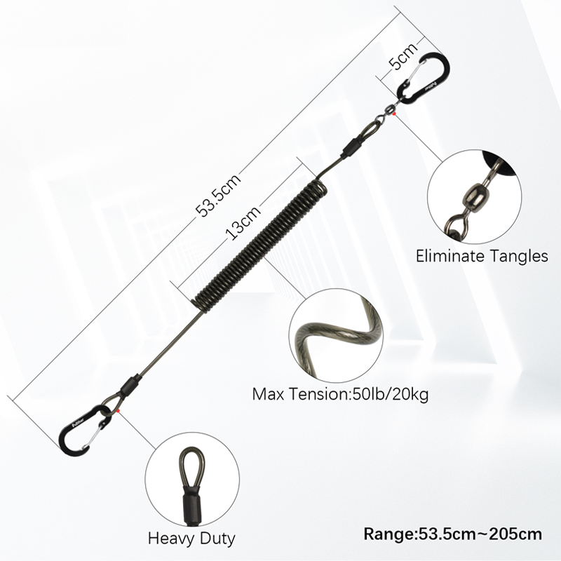 fishing tools Coiled Lanyards  - Fishing Equipment And Gear recension och pris