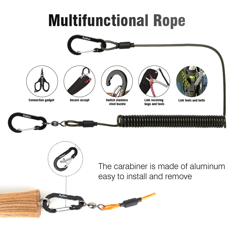 fishing tools Coiled Lanyards  - Fishing Equipment And Gear recension och pris