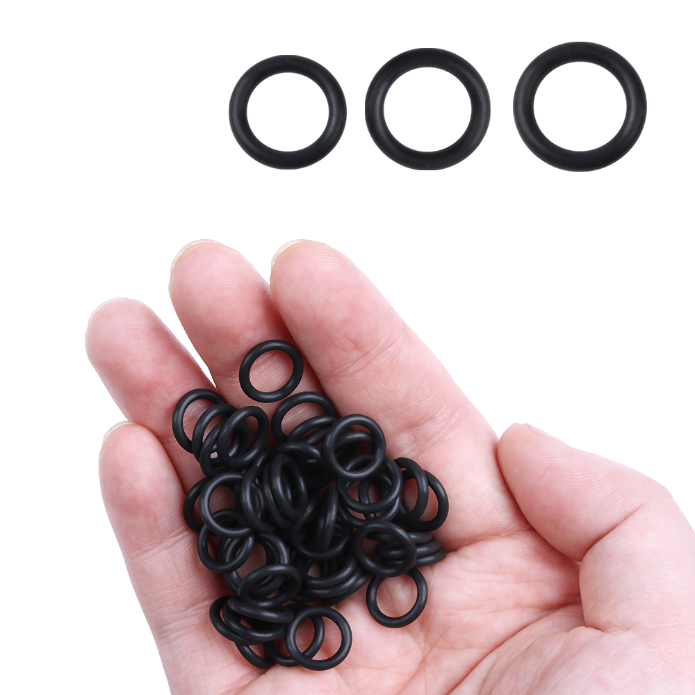 100 PCs Black Rubber O-Rings S - Fishing Equipment For Beginners recension och pris