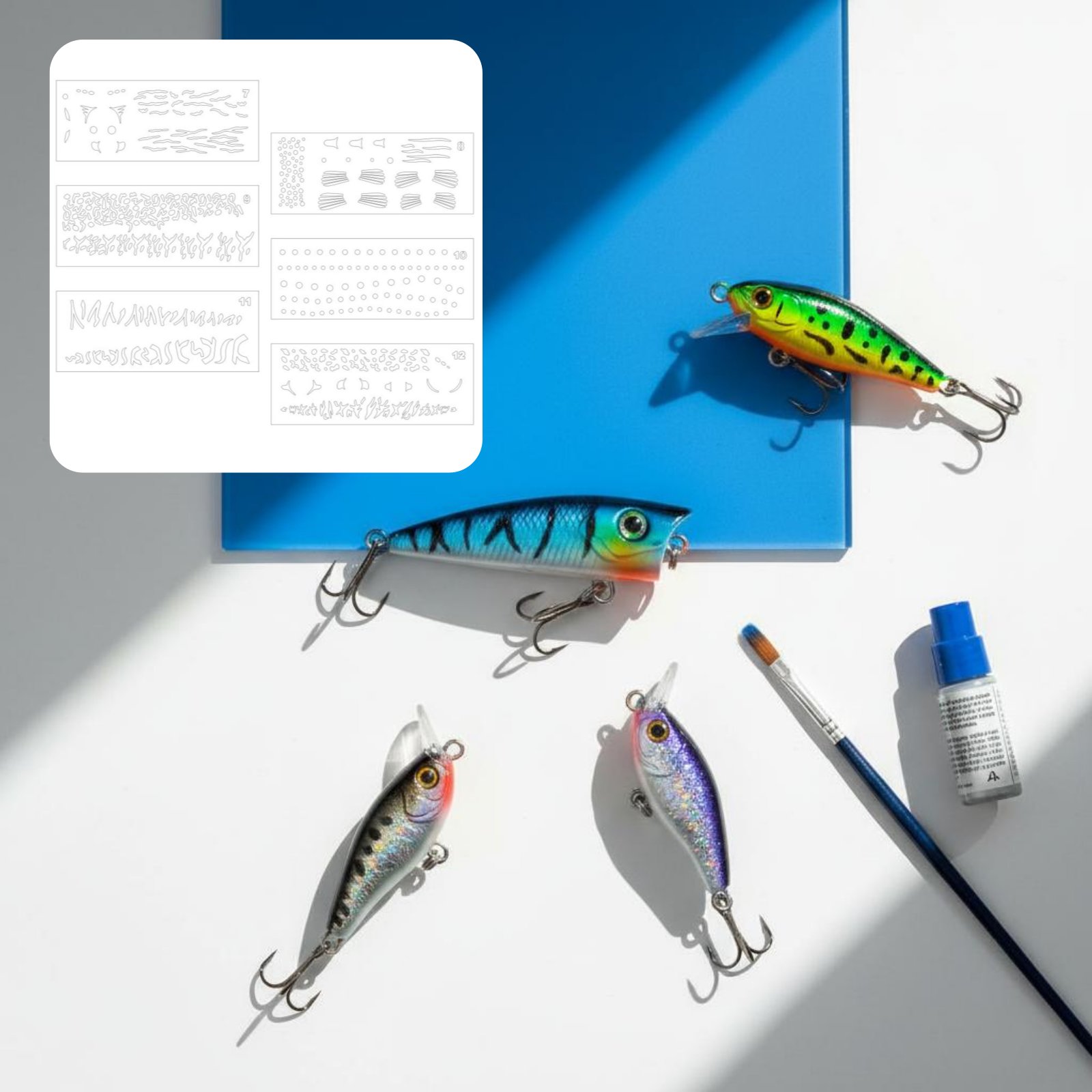 Lure Painting Template DIY Lur - Fishing Lure recension och pris